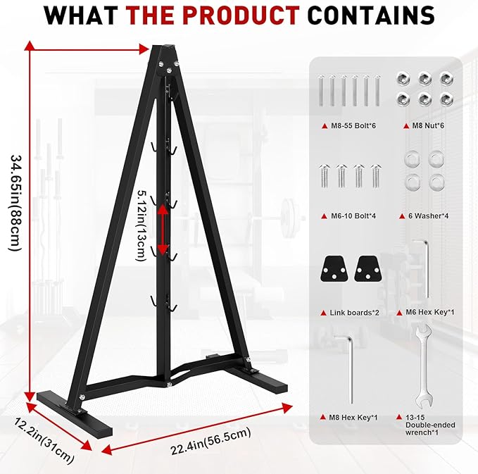 Lat Pulldown Attachments Rack - Home Gym Storage for Cable Machine Lat Pull Down Bar Gym Organizer