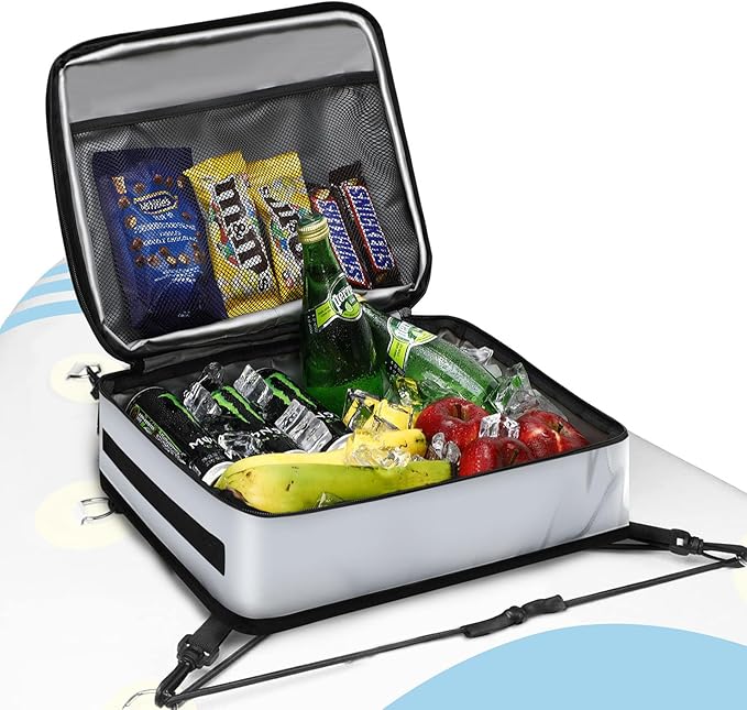 Paddle Board Cooler Bag, Waterproof Surf Sup Deck Cooler Bag Insulated Leakproof 10 Cans, Sup Paddle Board Accessories Bag for Stand Up Paddleboard and Kayak