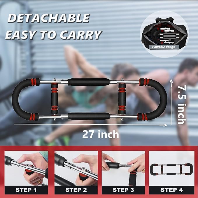 Twister Arm Trainer, Adjustable Resistance Twister Arm Exerciser Chest Exerciser for Men, Portable Chest Workout Equipment Arm Trainer for Men