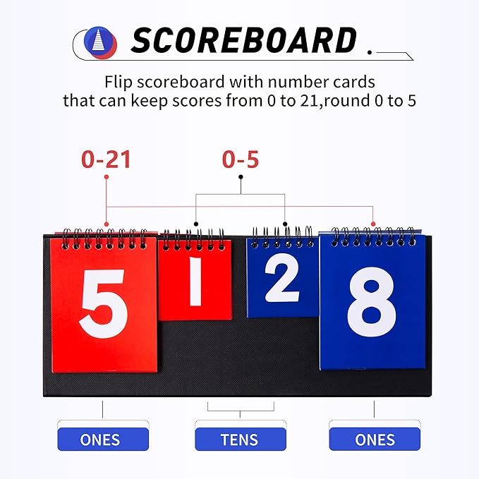 4x2 Ft Cornhole Boards Set, Premium Regulation Size Cornhole Boards with 8 All-Weather Bean Bags, Carrying Case and Scoreboard