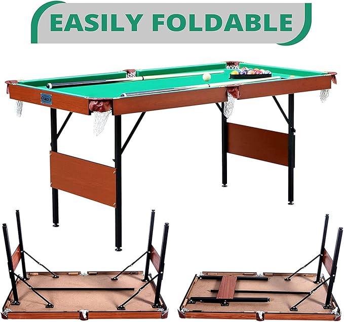 RACK Crucis 5.5-Foot Folding Billiard/Pool Table