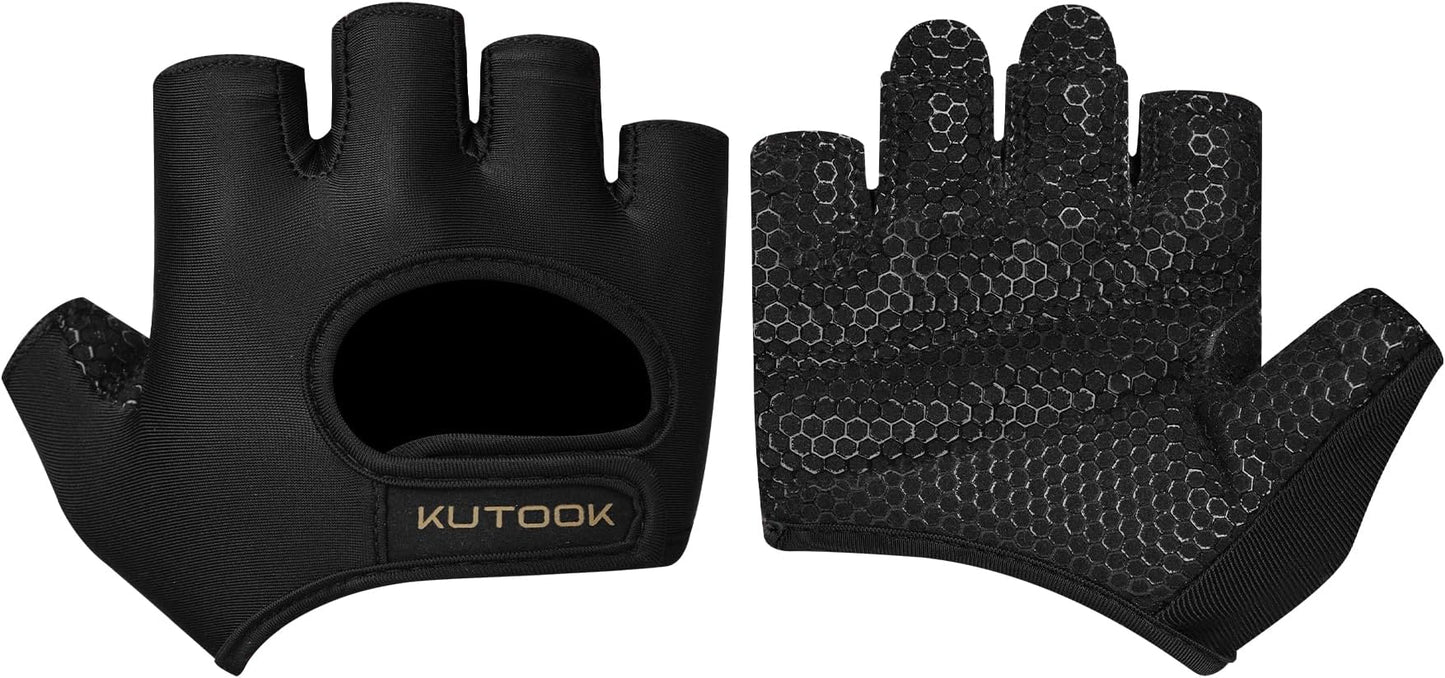 KUTOOK Weight Lifting Gloves for Women Gym Workout Gloves with Palm Protection & Extra Grip Breathable Exercise Gloves for Men Fitness