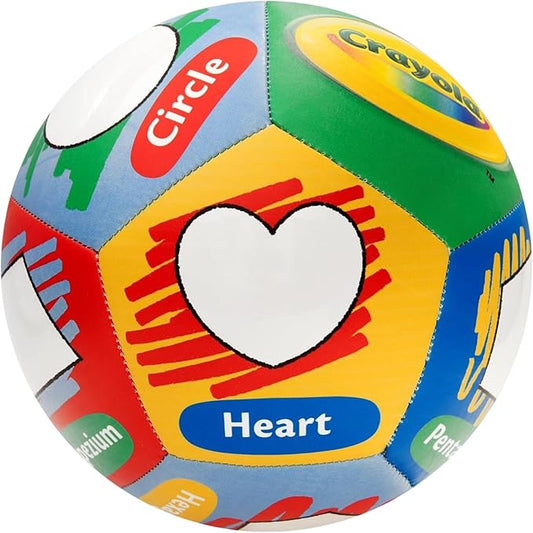Crayola Score N’ Explore Officially Licensed 5” Color Ball, Interactive Coloring Soccer Ball for Kids, Fun Learning Toy Activity Ball