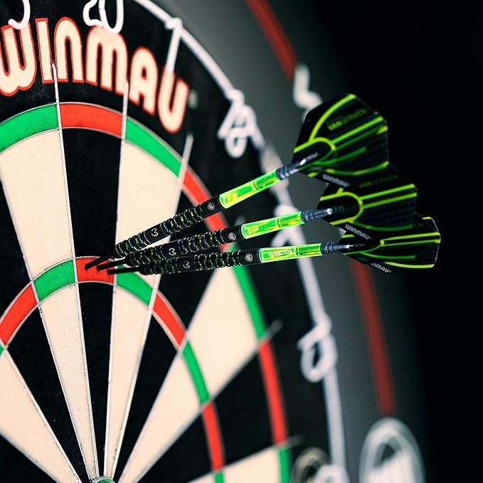 Winmau Michael Van Gerwen MvG Adrenalin 90% Tungsten Darts Set with Flights and Stems (Shafts)
