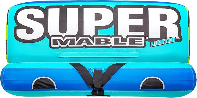 Airhead Mable Inflatable Towable Tube, 1-4 Rider Models, Dual Tow Points, Full Nylon Cover, EVA Foam Pads, Patented Speed Valve, Boat Tubes and Towables