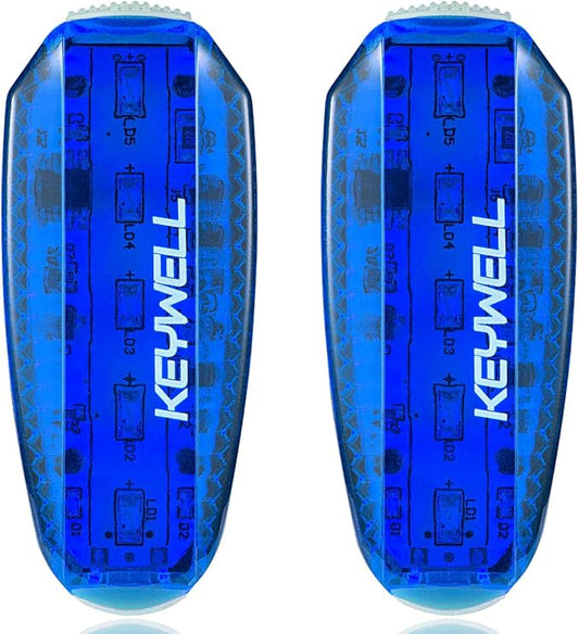 USB Rechargeable LED Safety Lights (2 Pack) - Clip on Strobe Running Lights for Runners, Joggers,Walkers,Kids,Dogs,Bike Tail Lights - High Visibility Accessories for Reflective Gear