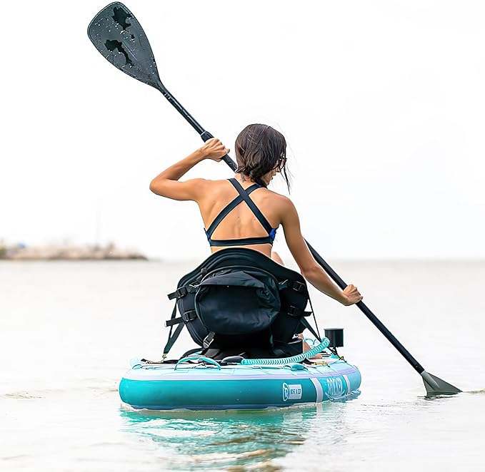 Deluxe Kayak Seat Cushion with Adjustable Backrest, Universal Thicken Cushion for Inflatable Paddleboard, Canoe, Ocean Kayak