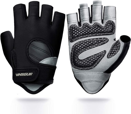 VINSGUIR Workout Gloves for Men and Women, Weight Lifting Gloves with Excellent Grip, Lightweight Gym Gloves for Weightlifting, Cycling, Exercise, Crosstraining, Pull ups, Fitness, Climbing and Rowing