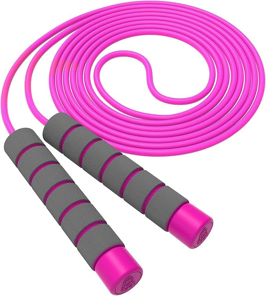 Jump Rope For Kids,Jump Rope Kids,Adjustable Soft Skipping Rope,Toddler Jump Rope With Skin-Friendly Foam Handles For Kids, Boys,Girls,Women, Men,Exercise Activity,Outdoor Fitness