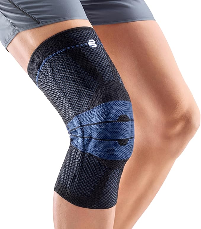 Bauerfeind - GenuTrain - Knee Brace - Targeted Support for Pain Relief and Stabilization of The Knee, Provides Relief of Weak, Swollen, and Injured Knees- Size 3 - Color Black