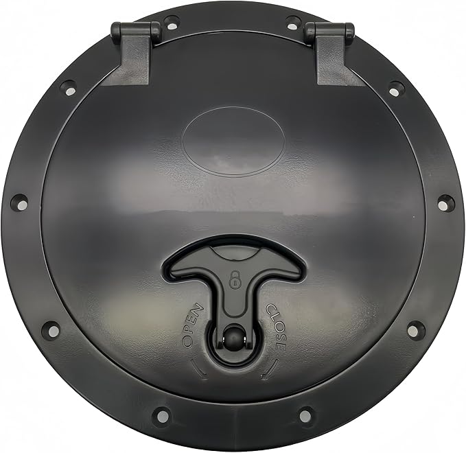 6/8/9 Inch Round Hatch Cover Deck Plate ABS Accessories Hatch Cover with Red Waterproof Bag for Kayak Boat Fishing Rigging