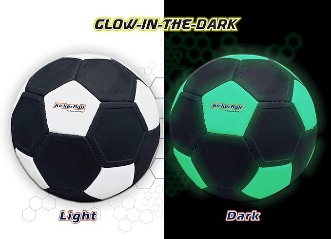 Kickerball - Curve and Swerve Soccer Ball/Football Toy - Kick Like The Pros, Great Gift for Boys and Girls - Perfect for Outdoor & Indoor Match or Game
