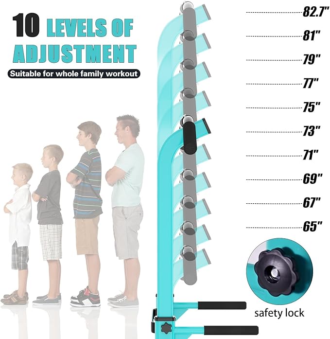 soges Power Tower Pull Up Bar Station, Free Standing Pull Up Rack Dip Station for Home Gym, Height Adjustable Home Strength Training Fitness Workout Equipment