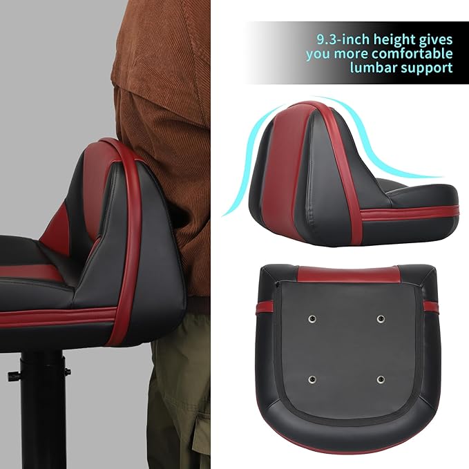 Leader Accessories Pro Casting Boat Seat Lean Pro Fishing High Back Bass Boat Seat