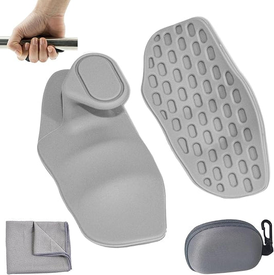 Weight Lifting Grips for Men & Women - Non-Slip Gym Grips with Cooling Towel, Ergonomic Workout Gloves for Weightlifting