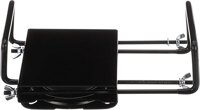 Attwood 15700-3 Seat Mount, Clamp-On With Swivel, Adjusts from 7 ½ inches to 18 inches, Black, Powder-Coated Steel