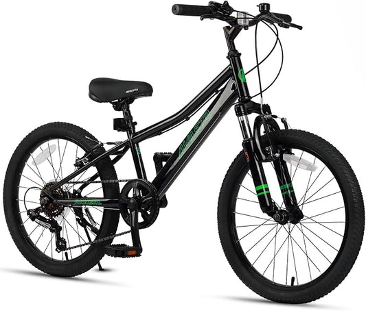 AVASTA Govet 20'' Kids Mountain Bike for 6-12 Years Old Boys Girls with Suspension Fork, 6 Speeds Drivetrain, Multiple Colors