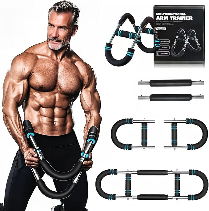 Upgraded Twister Arm Trainer,Workout Spring Bar Adjustable,65-110lbs Home-Use Chest Expander for Men Arm Trainer Exercise Great Gifts