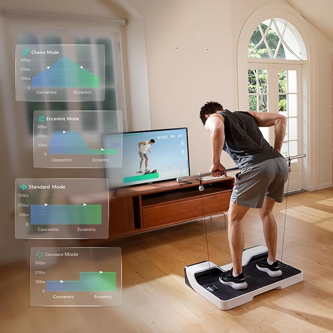 Gym Pal All-in-One Smart Home Gym Machine, Total Body Resistance Strength Training Machine, Fitness Trainer with 200+ Curriculum and 4 Training Modes, Portable Gym & Home Exercise Equipment