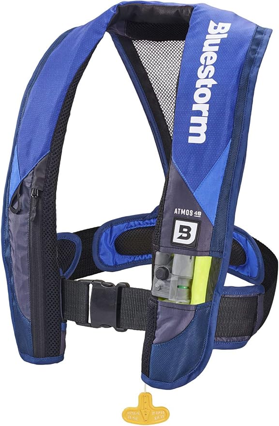 BLUESTORM Atmos 40 Automatic/Manual Inflatable PFD Life Jacket for Adults | US Coast Guard (USCG) Approved Life Vest