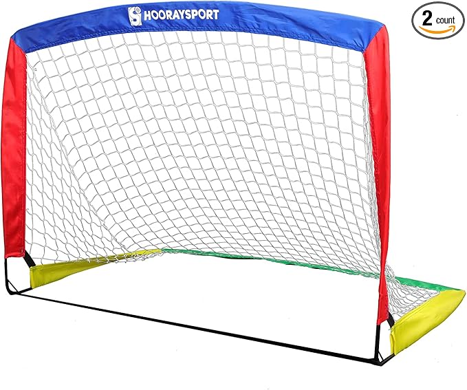 Soccer Goal, Portable Soccer Goals for Backyard, Pop Up Soccer Goal, Soccer Net for Indoor or Outdoor Practice and Training
