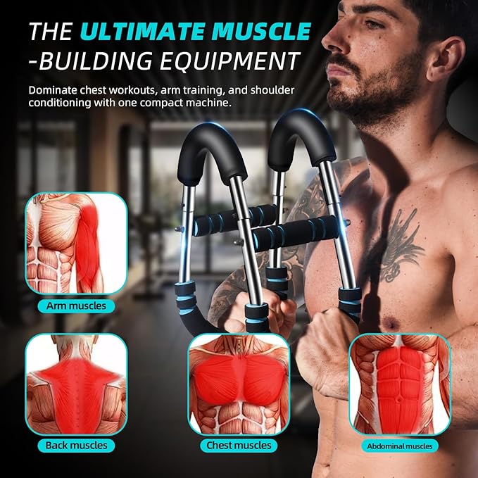 Professional Twister Arm Trainer, Adjustable 60-100lb Chest Workout Equipment for Men, Portable Detachable Design for Home Gym, Arm Chest and Shoulder Muscle Strength Exerciser Training