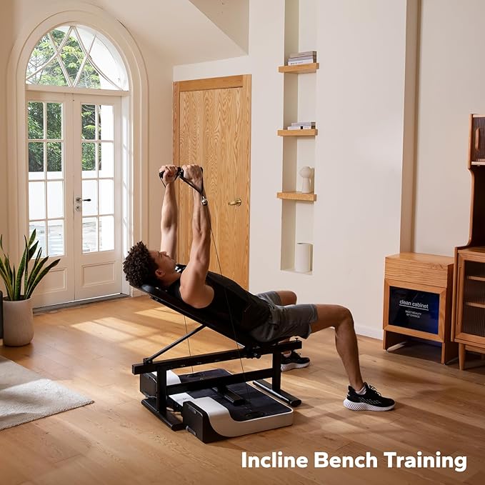 Gym Pal All-in-One Smart Home Gym Machine, Total Body Resistance Strength Training Machine, Fitness Trainer with 200+ Curriculum and 4 Training Modes, Portable Gym & Home Exercise Equipment