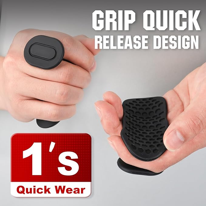 Anti-Slip Workout Grips, Ergonomic Palm Protection for Weight Lifting, Pull-Ups & Gym Training