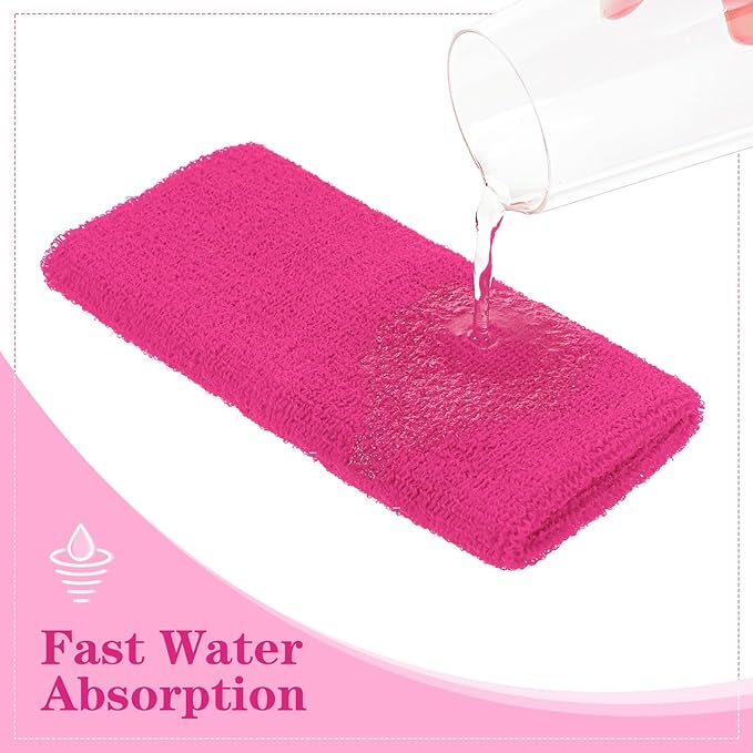 WILLBOND 6 Inch Wrist Sweat Bands for Men Women Tennis Elastic Athletic Long Sweatband Wrist Absorbent for Basketball Tennis Running Outdoor Activity