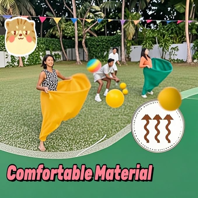 Granny Pants Yard Game, 8/16 Elastic Balls+Pump, Backyard Parties and Field Day，Tailgate & Backyard Lawn Games for BBQ, Camping, Team Building Events