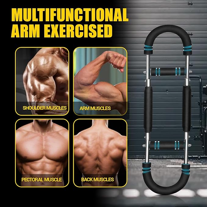 Twister Arm Trainer, Adjustable Chest Workout Equipment, Portable Chest and Arm Trainer Exerciser for Men&Women, Home Gym Equipment for Shoulder/Chest/Triceps (60-110lb)