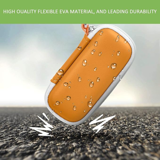 Heart Monitor Case Compatible with AliveCor Kardia Mobile ECG/for KardiaMobile 6L for Apple and Android Device - CASE ONLY (Orange)