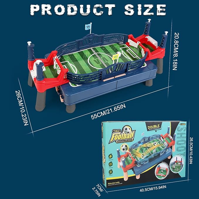 Football Table Interactive Game Soccer Games Table Foosball Table for Boys Kids Family Game Night Fun Mini Foosball Indoor Outdoor Party Games Toys Gifts