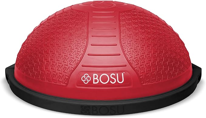 Bosu Half Ball Home Balance Exercise Trainer for Strength and Flexibility Workouts with Built to Last Burst Resistant Material and Hand Pump
