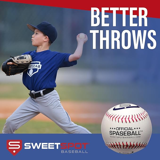 SweetSpot SSB 5000 | Plastic Bat and Ball Combo Set | 32” Length | Backyard Baseball Set for Youth, Kids, Teens, and Adults