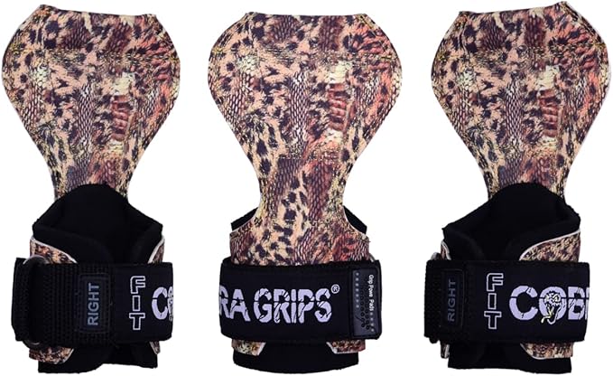 Cobra Grips PRO Weight Lifting Gloves Heavy Duty Straps Alternative Power Lifting Hooks for Deadlifts Adjustable Neoprene Padded Wrist Support Bodybuilding