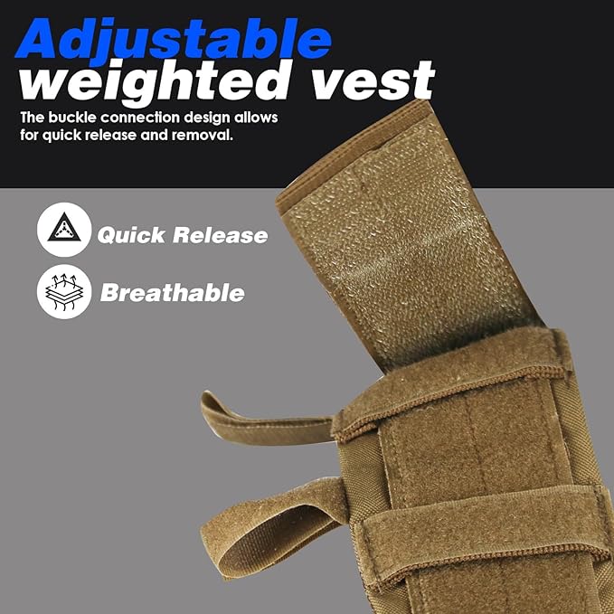 Weighted Vest for Men and Women Weight Vests Adjustable Strength and Endurance Training Fitness Tactical Running
