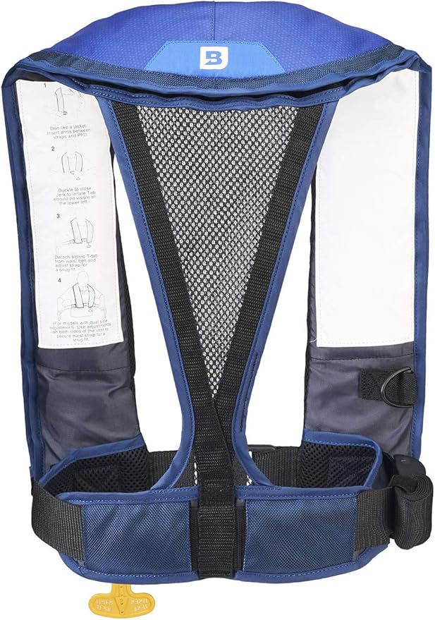 BLUESTORM Atmos 40 Automatic/Manual Inflatable PFD Life Jacket for Adults | US Coast Guard (USCG) Approved Life Vest