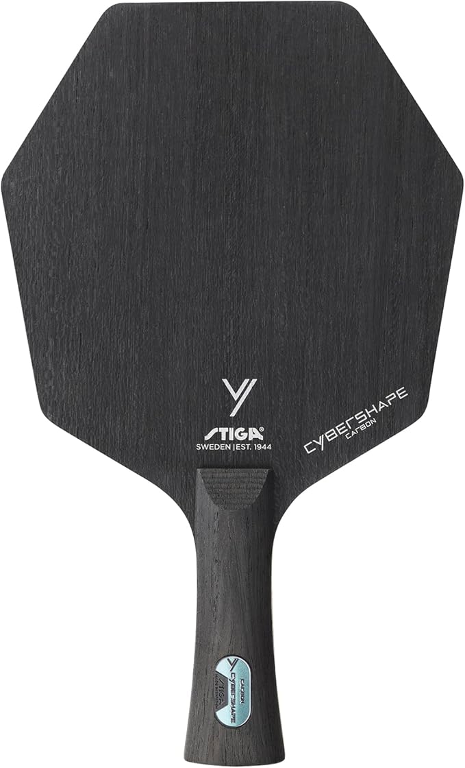 Stiga Cybershape Carbon CWT Table Tennis Blade with Custom Weight Technology I Superior Control, Enhanced Grip for Offensive Play