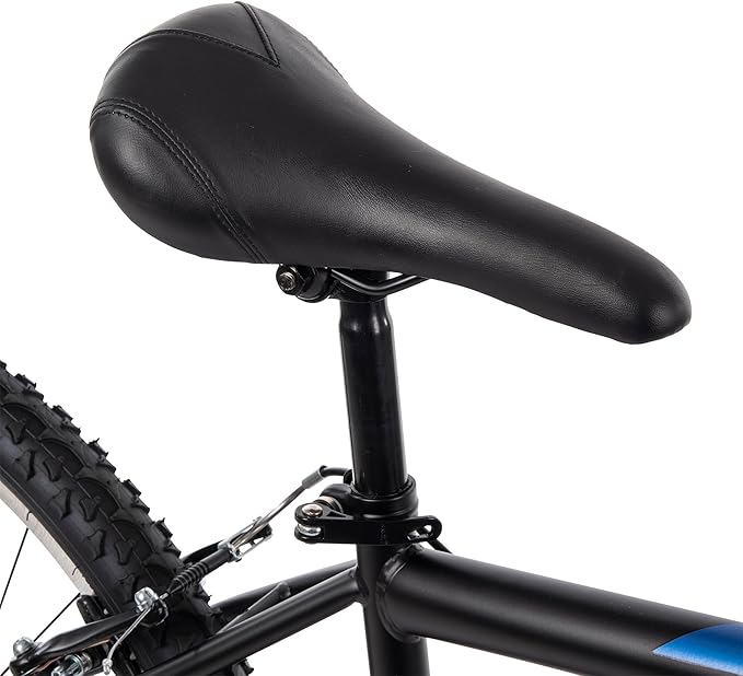 Huffy Stone Mountain Hardtail Mountain Bike for Boys/Girls/Men/Women, 20"/24"/26" Sizes, 6 or 21 Speed Shimano Twist Shifting, Front or Dual Suspension, Comfort Saddle, Sleek Colors