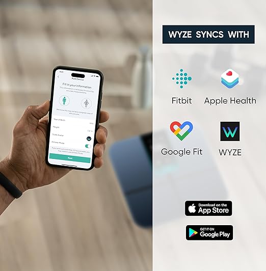 WYZE SCALE - Smart Scale Ultra with 4.3" Color Display, Digital Scale for Body Weight BMI Muscle Mass, Heart Rate Monitor, Wi-Fi & Bluetooth Weight Scale with Baby/Pet/Luggage Mode, 400lbs, Black