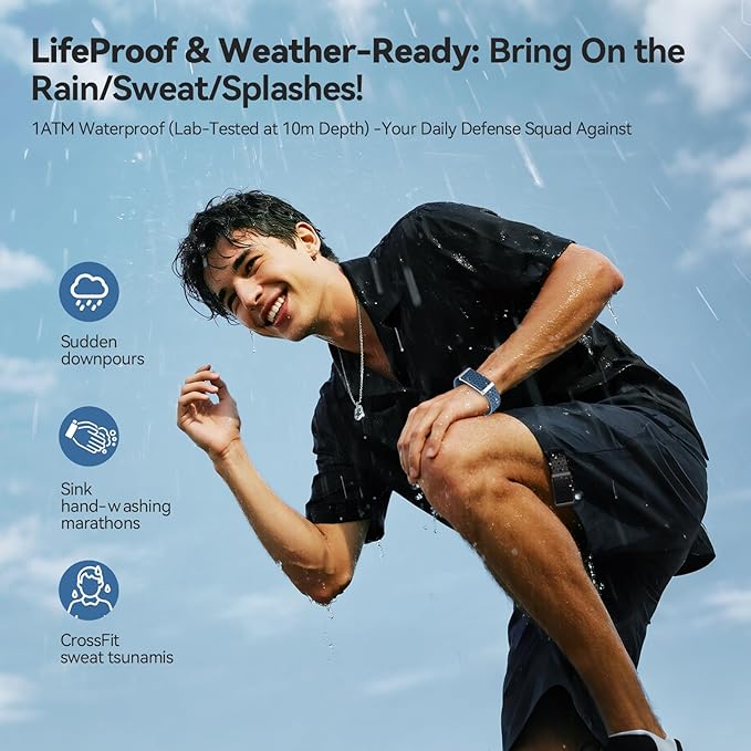 Smart Bracelet with Blood Oxygen/Blood Pressure Monitor, 60-Day Battery Health Fitness Tracker with 2 Bands,Lifetime Membership,Activity Tracking Heart Rate Sleep Monitor for Android iOS