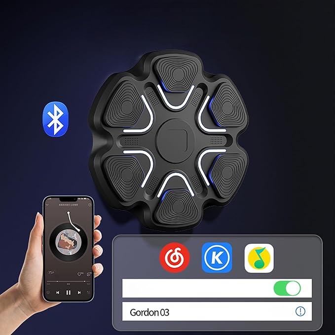 Music Boxing Machine for Adults – Wall Boxing Punching Pad, Machine Boxing Equipment for Training, Music Boxing Workout Trainer for Home or Gym