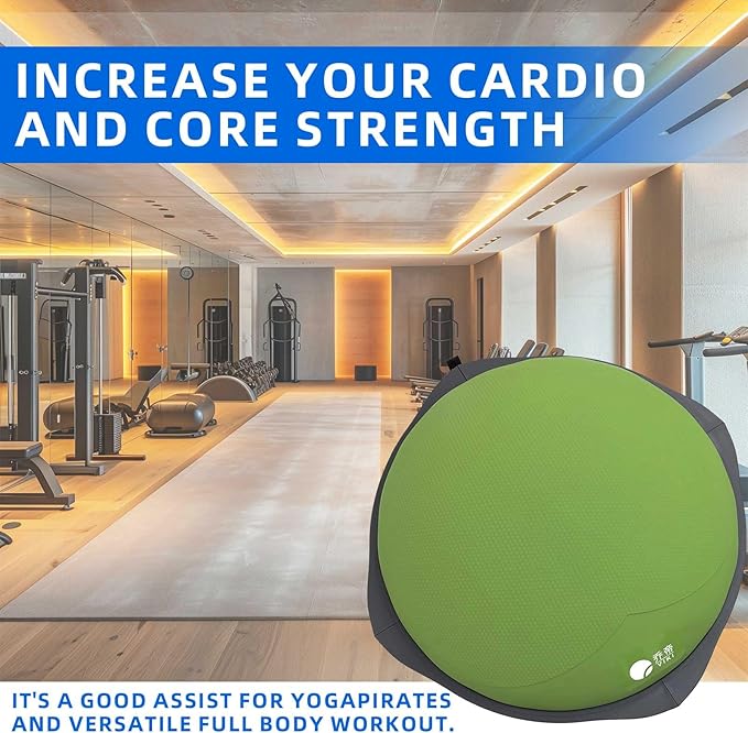 Balance Ball Home Workout Equipment, 27.5/31.5 inch Exercise Ball Balance Trainer, Stability Ball for Exercise, Half Balance Ball Strength Training Equipment for Cardio and Core Training