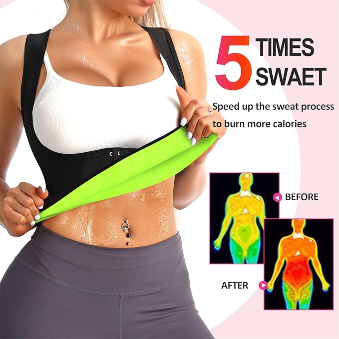 Eleady Best Neoprene Waist Trainer Corset Sweat Vest Weight Loss Body Shaper Workout Tank Tops Women
