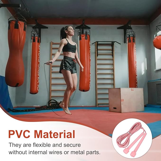 PATIKIL Jump Rope PVC, Adjustable Speed Skipping Ropes Tangle-Free Exercise Equipment for Workout Women Men