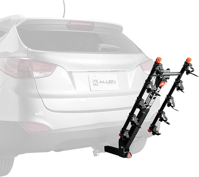 Allen Sports Deluxe Quick Install 5-Bike Hitch Rack, Model 1550RR, Black