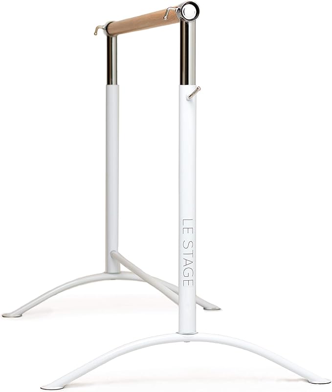 LeStage Ballet Barre - Portable Freestanding Adjustable Training Barre - Pro Series with Foam Protector and Elastic Stretching Strap
