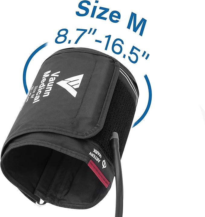 FSA/HSA Eligible, Vaunn Medical Automatic Upper Arm Blood Pressure Monitor, Medium Arm Cuff 8.7" - 16.5"