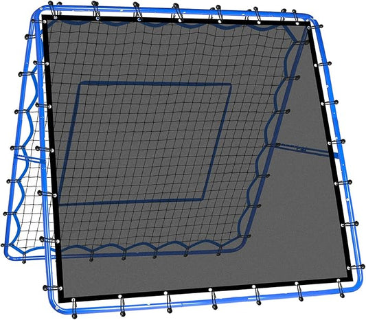 Dual-Sided Soccer Rebounder Net, Fast & Slow Rebound Speed Training for Control, Passing Practice, Easy Setup Baseball/Volleyball Rbounder Pitchback Net Gifts Aids & Equipment for Kids,Teens & Adults